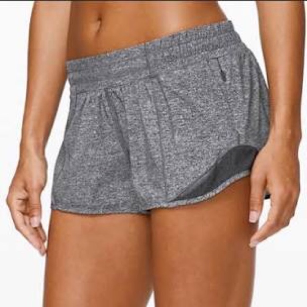 Lululemon gray hotty hot shorts size 6